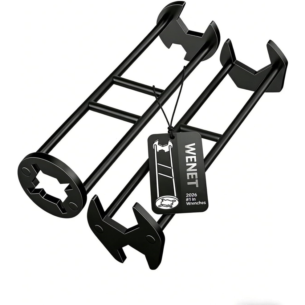 (#A, -) 2 Pack Sink Wrench Â 7 Sizes Adjustable Offset Wrench For Kitchen & Bathroom 5437707055456