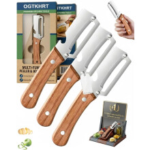 (3pcs, -) Multifunctional Vegetable Peeler – 2-in-1 with Bottle Opener, Stainless Steel