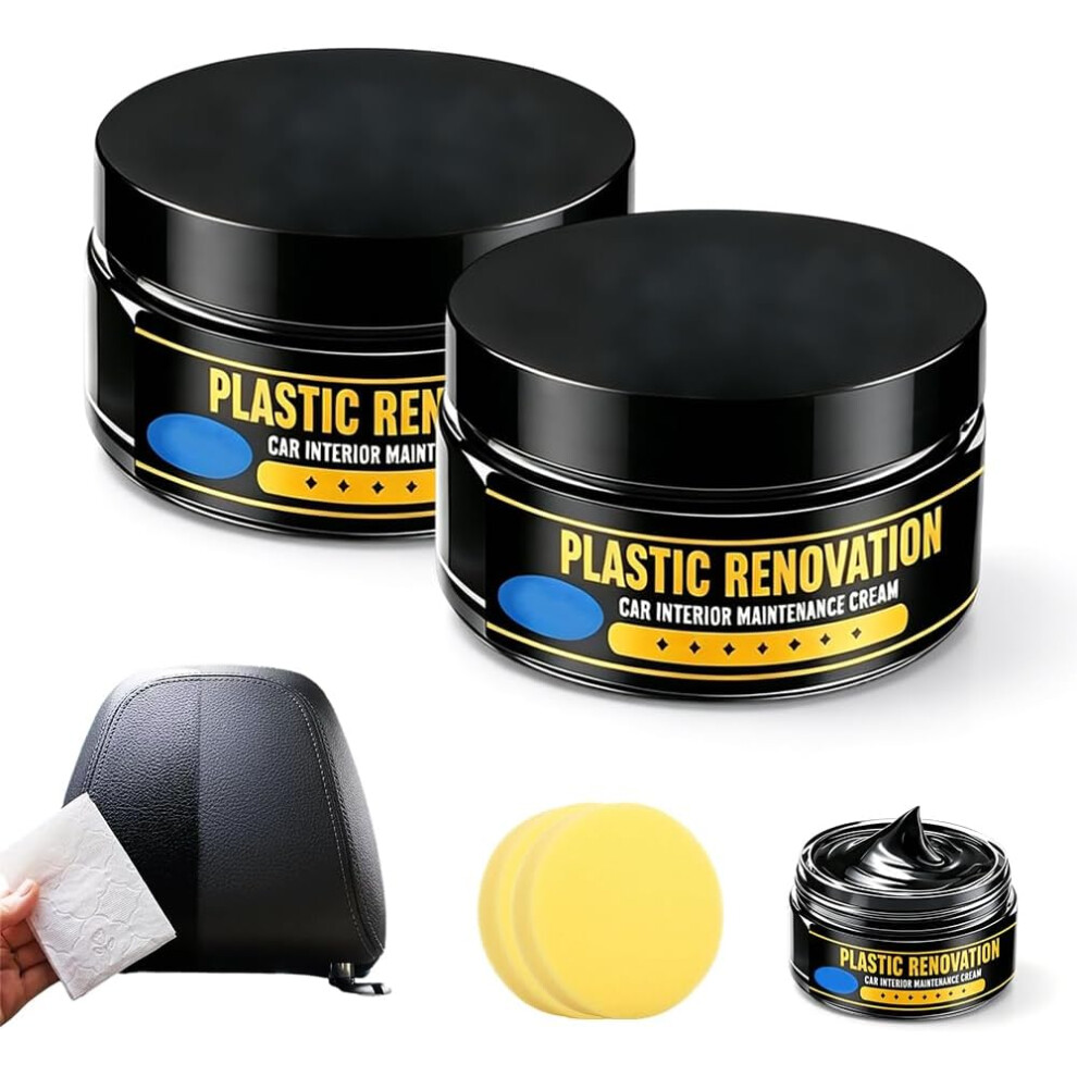 (2Pcs, -) Tire Nourish Wax Â Powerful Wheel Cleaning & Refurbish Paste For Cars & Trucks Cream 5437706991595