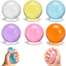 (6pcs, -) Kookosöljy stressipallo