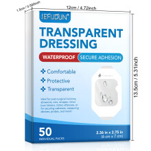 ((6x7cm)50p) Remendo de molho invisível transparente impermeável respirável transparente