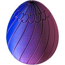 (Purple, -) Huevo fidget giratorio 3D deslizante resbaladizo Pascua canasta relleno regalo