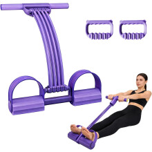 (Purple, -) Bande Résistance Pédalier 8 Tubes – 3-en-1 Multi-Fonction Pied, Dos & Poitrine, Portable Latex