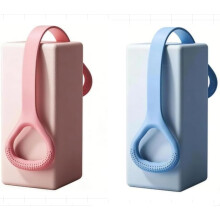 (Blue + Pink, -) 8-as ellenállási szalag fogantyúkkal – 20 lb szilikon feszítő kötél kar edzéshez