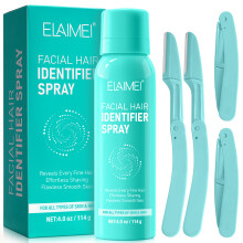 Conjunto de spray de identificação de pêlos faciais