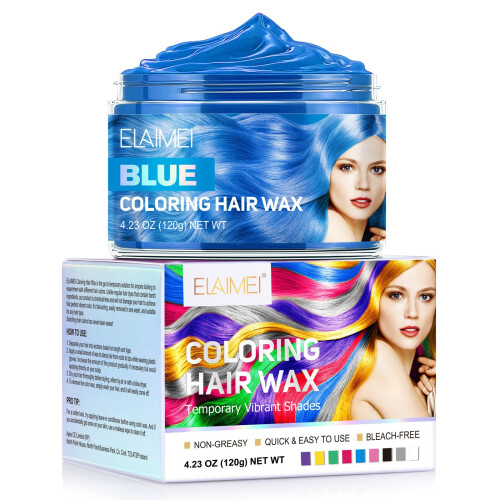 (Blue) Lama de cabelo colorida Lama de cabelo multicolorida