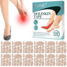 Remendo antidesgaste para pés, adesivo em formato especial, proteção antidesgaste para pés, remendo antidesgaste para pés 132 peças/caixa