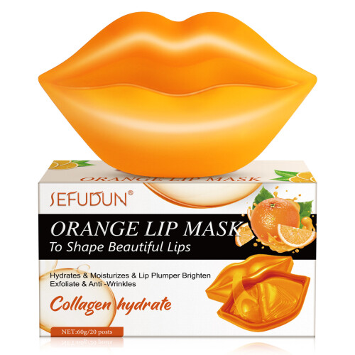 (Orange flavor) Máscara labial 20 peças/caixa