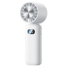 Ice Compress Fan Cooling Handheld Fan Folding Digital Display Mute Desktop Fan Ice Compress Neck Fan,B