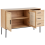 Beliani 2 Door Sideboard PASCO Light Brown 4