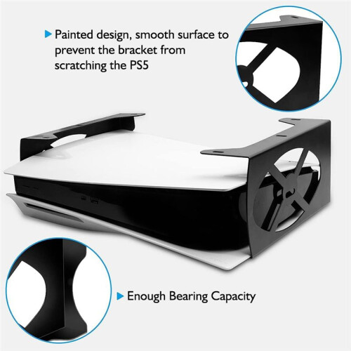 Supporto Sotto Scrivania per PS5/per PS5 Slim Stealth Mount Compatibile con  5 Disc e Console di Gioco Digital Edition 1