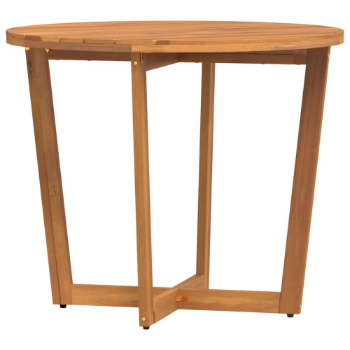 VidaXL vidaXL Garden Dining Table Round 90x75 cm Solid Wood Acacia 1