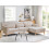 Beliani Corner Sofa 3 Seater SIMOS Chenille Beige Left Hand 2
