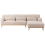 Beliani Corner Sofa 3 Seater SIMOS Chenille Beige Left Hand 4