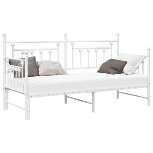 VidaXL vidaXL Daybed Frame White 80 x 200 cm Steel 1