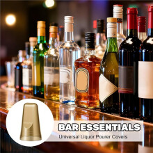 60 Pieces Liquor Bottle Covers,Pour Spout Covers Translucent Universal Pour Dispenser Spout Dust Cover Pours Dust Caps