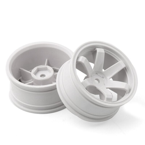 4Pc 1/10 -Road Drift Car 52X26MM Cubo de Roda 1.9 Polegadas Climb Car Wheel Rim para HSP  HPI  TT02, Branco 2