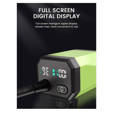 Bomba de Ducha para Camping, Kit de Ducha Exterior para Caravanas, Mampara de Ducha Inteligente con Pantalla Digital, Ajustable, 6000 MAh
