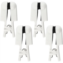 2 Pair Ear Clip Electrode Double-Sided Rubber Comfortable, Compatible for Tens Unit & CES Stimulation