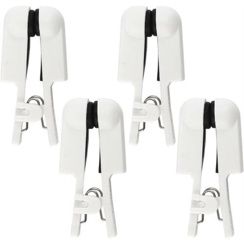 2 Pair Ear Clip Electrode Double-Sided Rubber  Comfortable, Compatible for Tens Unit & CES Stimulation