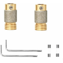 2 Peças de Brocas de 5/8 Polegadas para Moedor de Vitral, Broca de Diamante, Ferramentas e Suprimentos para Moedor de Vitral