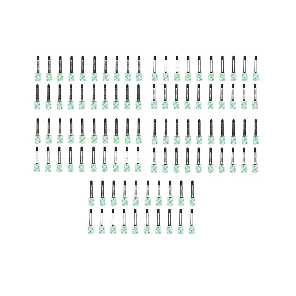 100Pcs Black Sticky Adjustable Wire Ties Cable Clips Clamp Plastic Self Adhesive Cable Ties Fix Holder Clips 4711355847344