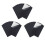 Black Adhesive Back  Sheets Fabric Sticky Back Sheets Self-Adhesive Durable and Water Resistant, 30 PCS 1