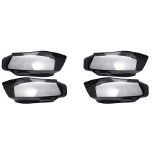 2Pair Front Left&Right Car Headlight Lens Light Cover for A4 B8 2008-2012