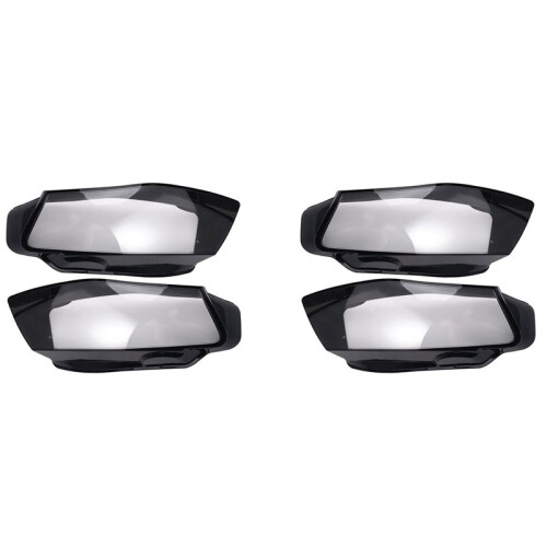 2Pair Front Left&Right Car Headlight Lens Light Cover for  A4 B8 2008-2012
