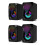 2X X2 Computer Speakers with Subwoofer for PC Desktop Computer LED Lighting Home Theater System USB Wired Sound Box 1