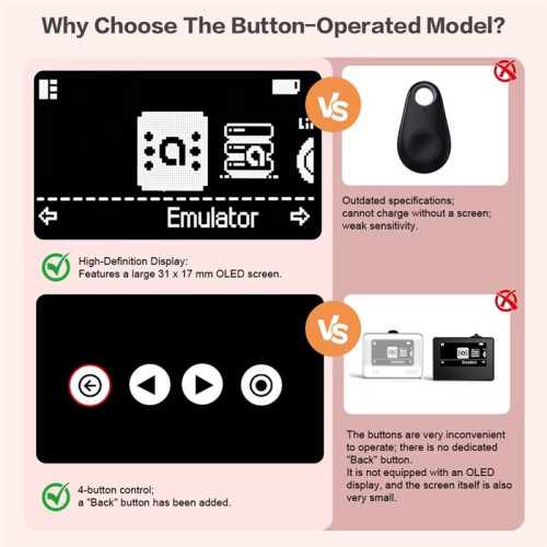 OLED Multi-Functional NFC Emulator Button Enhanced Range Type-C Charging for  for  2 for  U for 3DS B