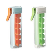 2PCS One-Handed Pressing Ice Lattice Easy to Release Freeze 6 Compartments Ice Mould Homemade Small Ice Moulds,A