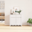VidaXL vidaXL Sideboard Drammen White 79 x 43 x 75.5 cm Solid Pine wood 4