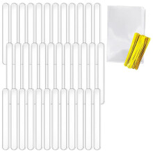 50Pcs Acrylic Cakesicle Sticks and Wrappers Set,Reusable Ice Cream Sticks for Homemade Cake ,Dessert,4.5inch