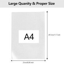 A4 Kalkerpapper 200 Ark, 63 GSM Kalkerpapper Bulk, Tekniskt Kalkerpapper A4 för Ritning, Scrapbooking, Skissning