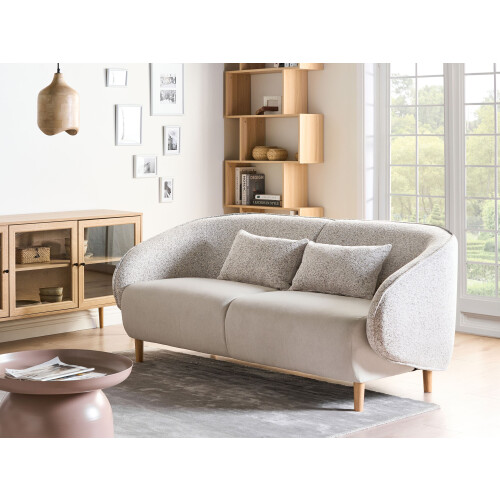 Beliani Sofa UMEA Fabric Light Beige 1