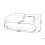 Beliani Sofa UMEA Fabric Light Beige 3