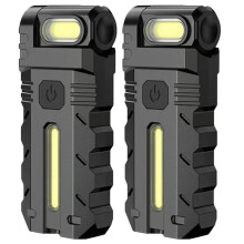2-Częściowa Obrotowa Lampa Robocza LED z Magnetyczną Podstawą, Ładowalna, Latarka na Klucze do Napraw Samochodowych, Mechaników i na Kemping