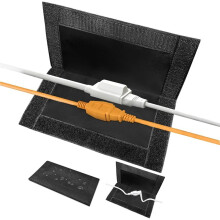 Veiligheidshoes voor Verlengsnoeren voor Buiten, Waterdichte Hoes van 600D Canvas Oxford-Stof voor Stopcontacten, Weerbestendige Beschermer
