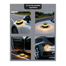 3Pcs Magnetic Car Emergency Light Safety Warning Light Help Safety Signal Lamp Strobe Flash Light 3 Light Modes