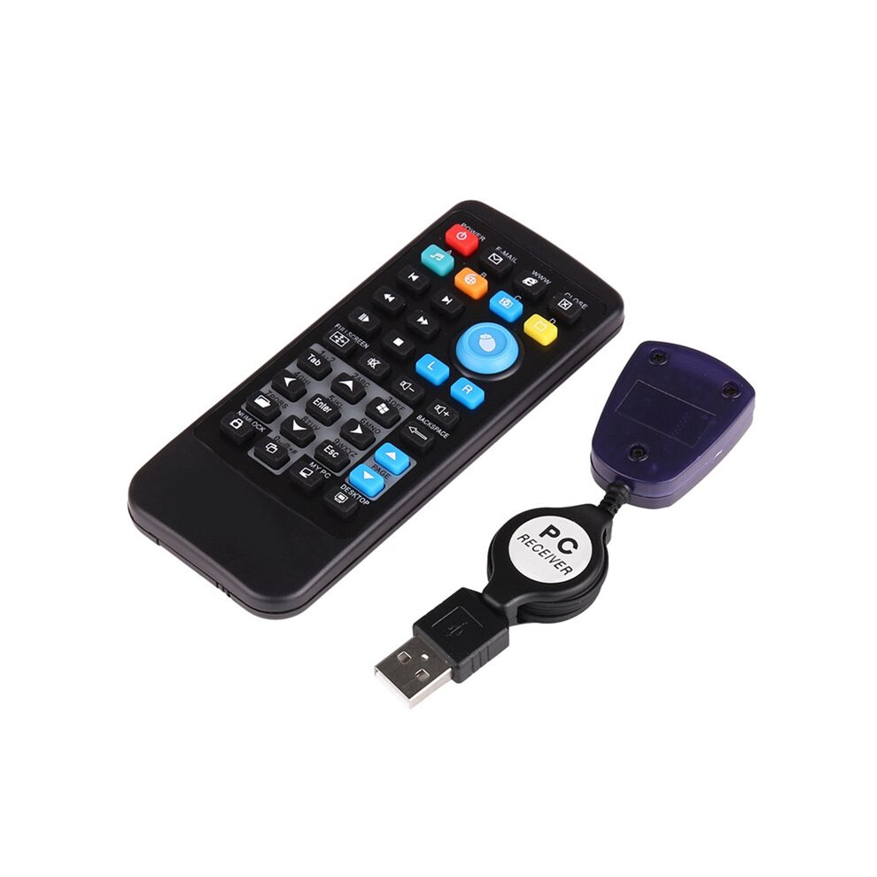 Wireless Pc Mouse Remote Control Controller Usb Receiver Ir Remote Control For Loptop Pc Computer Center Windows 7 8 10 4711417742327