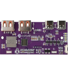 LED Dubbel USB Micro-Type/Type-C Mobil Powerbank Blysyra Litiumbatteri Laddarmodul Stöder QC2.0/QC3.0/QC4.0 B