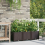 VidaXL vidaXL Garden Planter 3 pcs Brown Plastic 3