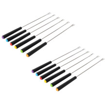 Barbecue Skewers with Handle,Grill Fork for BBQ Camping Cookware Campfire Grill Cooking, Camping Stove BBQ Tools