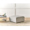 Beliani Ottoman ARDAL Fabric Light Grey 2