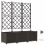VidaXL vidaXL Garden Planter 3 pcs Brown Plastic 2