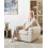 Beliani Armchair ELLEDE Boucle Light Beige 2