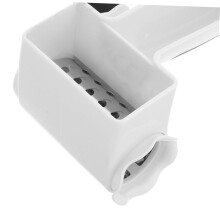Rotary Cheese Grater,Hand Crank Cheese Shredder with Drums,White, Stainless Steel&ABS,Dishwasher Safe