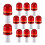 Conjunto de 12 Luzes LED para Cones de Trânsito com 3 Modos de Intermitência e Sinalização Luminosa. 1