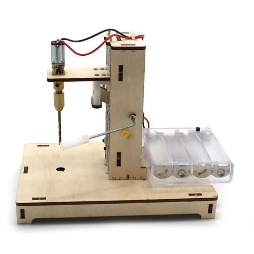 Desktop Drill Students Science and Technology Small Production Invention DIY Wooden Board Drilling Model Tools